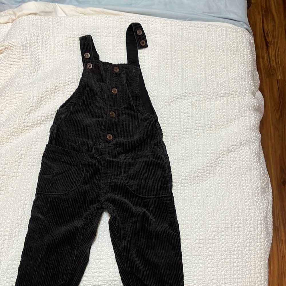 Zara baby 3-4 years corduroy overalls charcoal